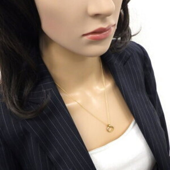 Tiffany Co Palomas Melody Double Circle Necklace Gold - Picture 10 of 10